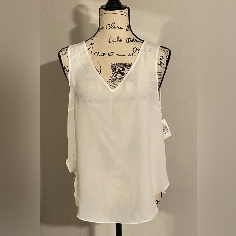 NWT 1.STATE Sleeveless Crossover Back Layer Top